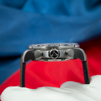 Chopard Mille Miglia Gts Race Edition 2022 168571-3010, close-up of side case with crown and pushers.
