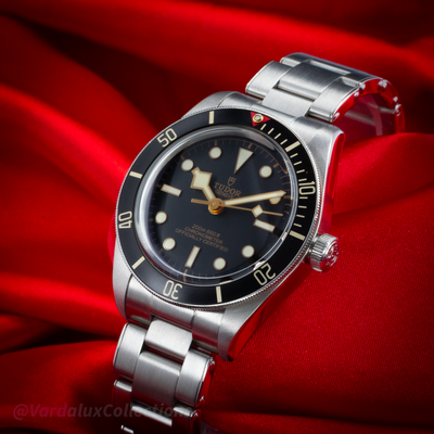 Tudor Black Bay Fifty-Eight M79030N-0001, full dial and bezel view, with a metal bracelet.